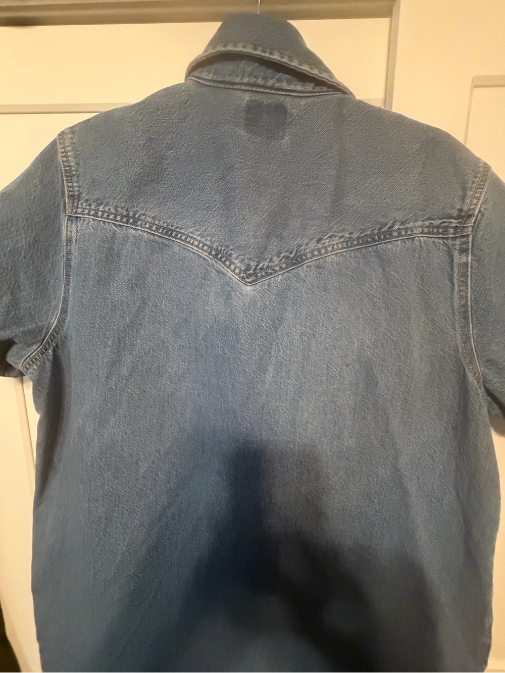 Levi's Blue Short-Sleeve Denim Shirt Dress - Picture 2 of 5